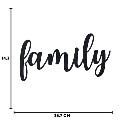 family elegant Schild