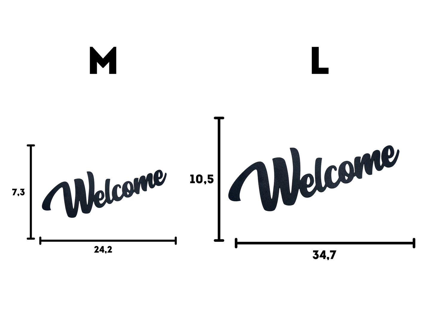 welcome elegant Schild