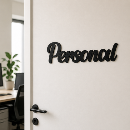 Personal Türschild als Türdekoration, weitere Produktansicht