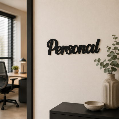 Personal Türschild – Detailansicht der hochwertigen Verarbeitung