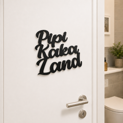 Pipi Kaka Land Türschild