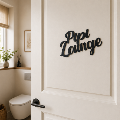 Pipi Lounge Schild