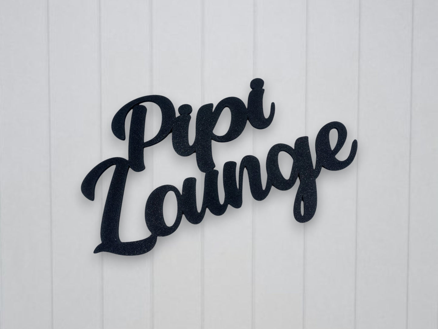 Klebendes Pipi Lounge Schild als moderne Türdekoration – Produktansicht 8