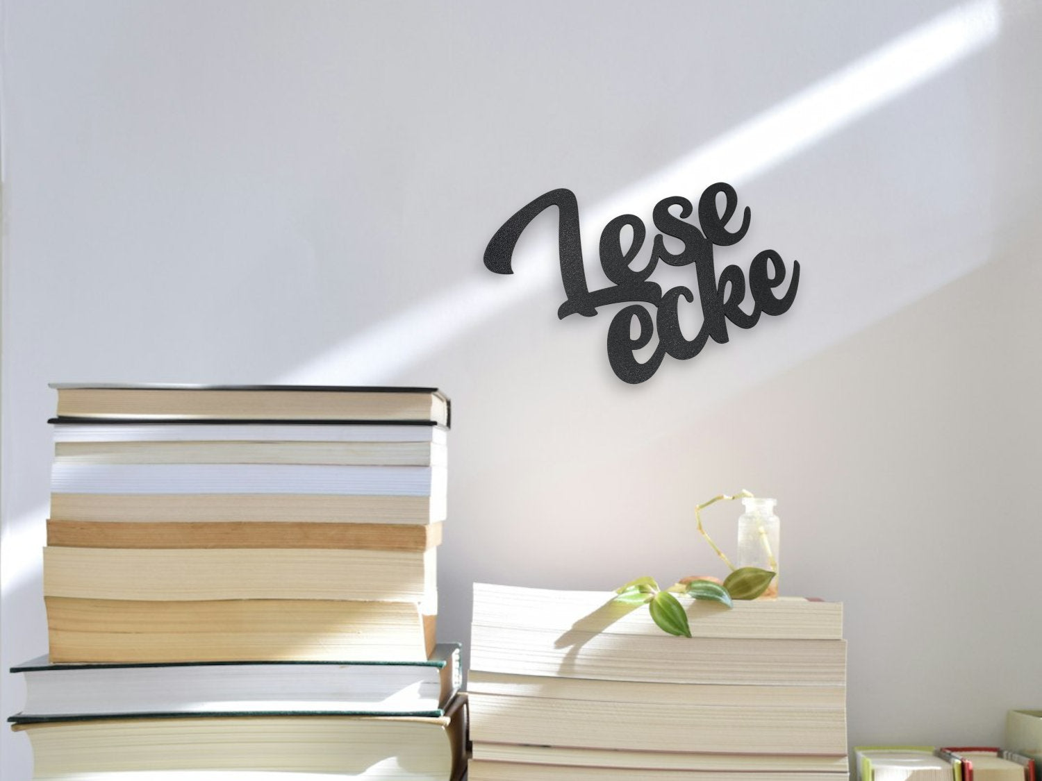 Klebendes Leseecke Schild als moderne Wanddekoration – Produktansicht 7
