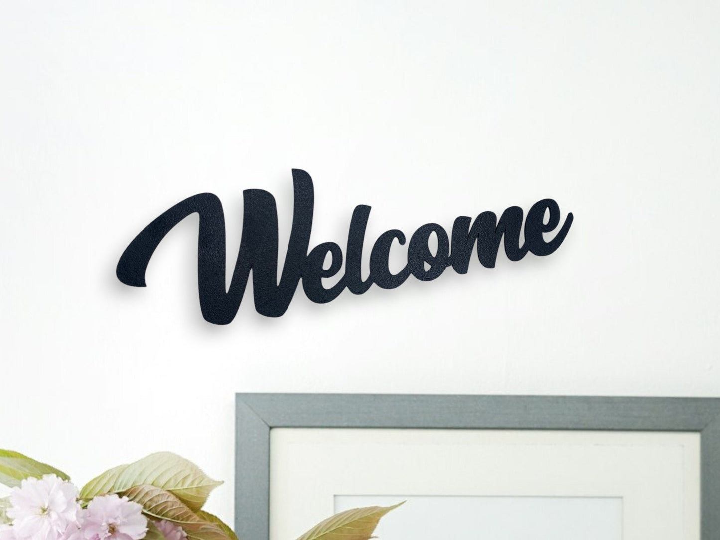 Klebendes Welcome Schild als moderne Wanddekoration