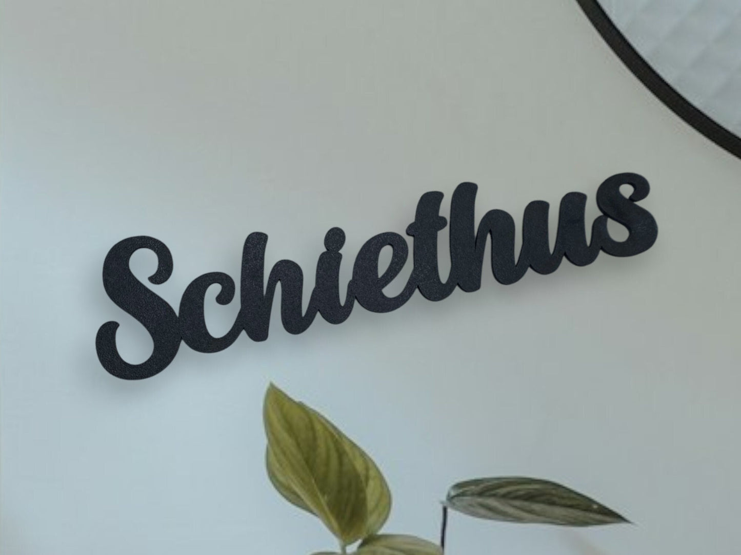 Klebendes Schiethus Türschild als moderne Türdekoration