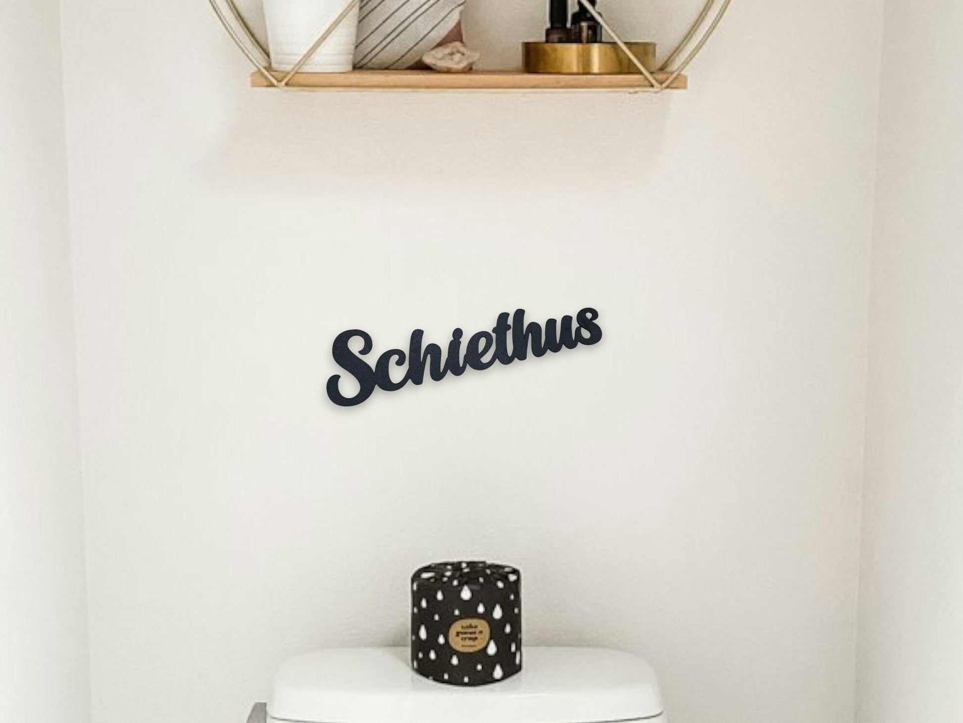 Klebendes Schiethus Türschild als moderne Türdekoration – Produktansicht 7