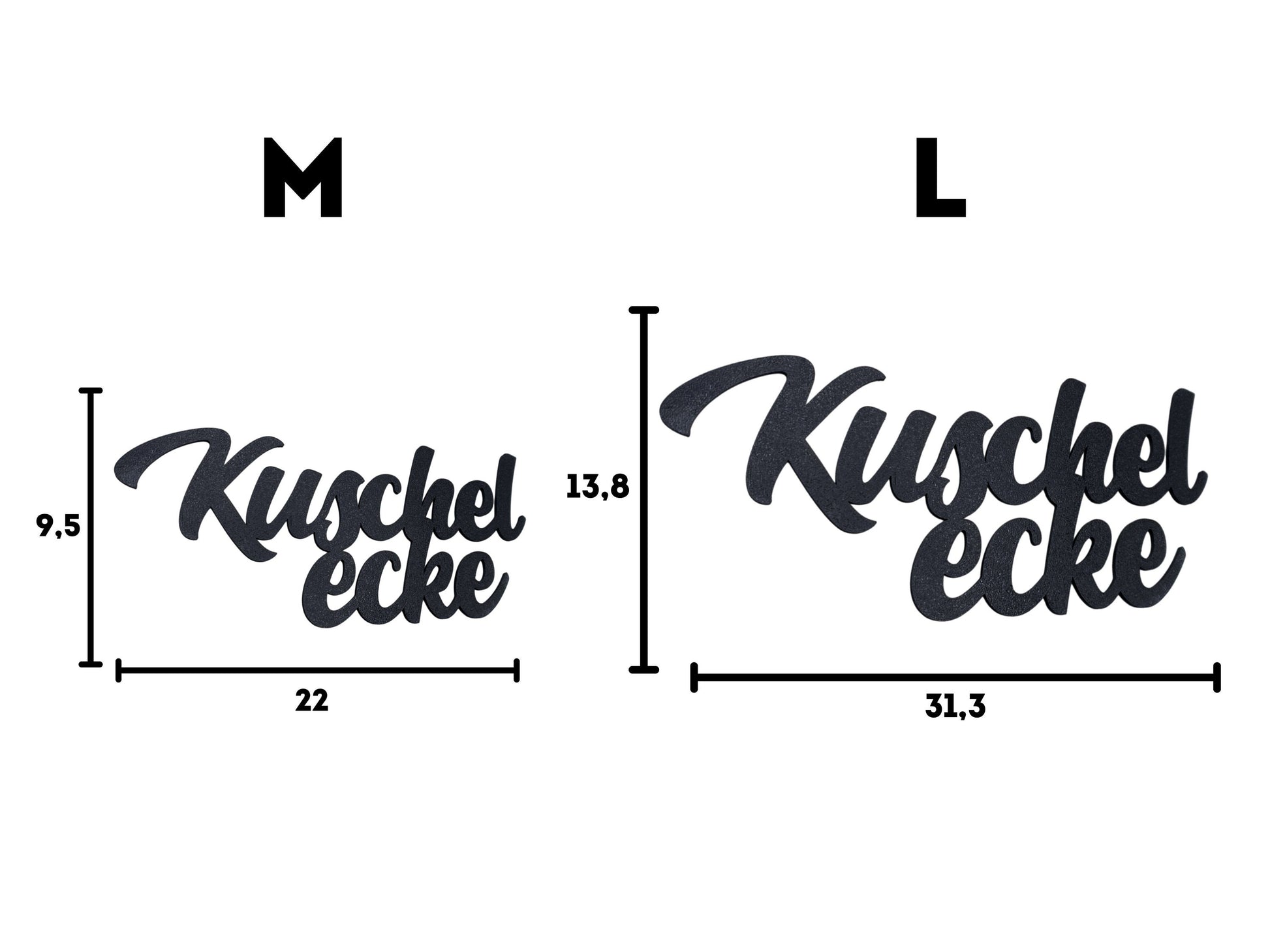 Klebendes Kuschelecke Schild als moderne Wanddekoration – Produktansicht 5