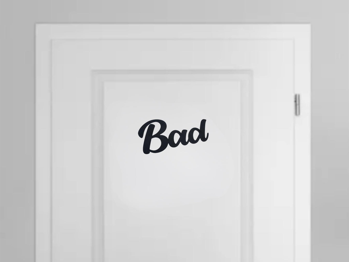 Klebendes Bad Türschild als moderne Türdekoration