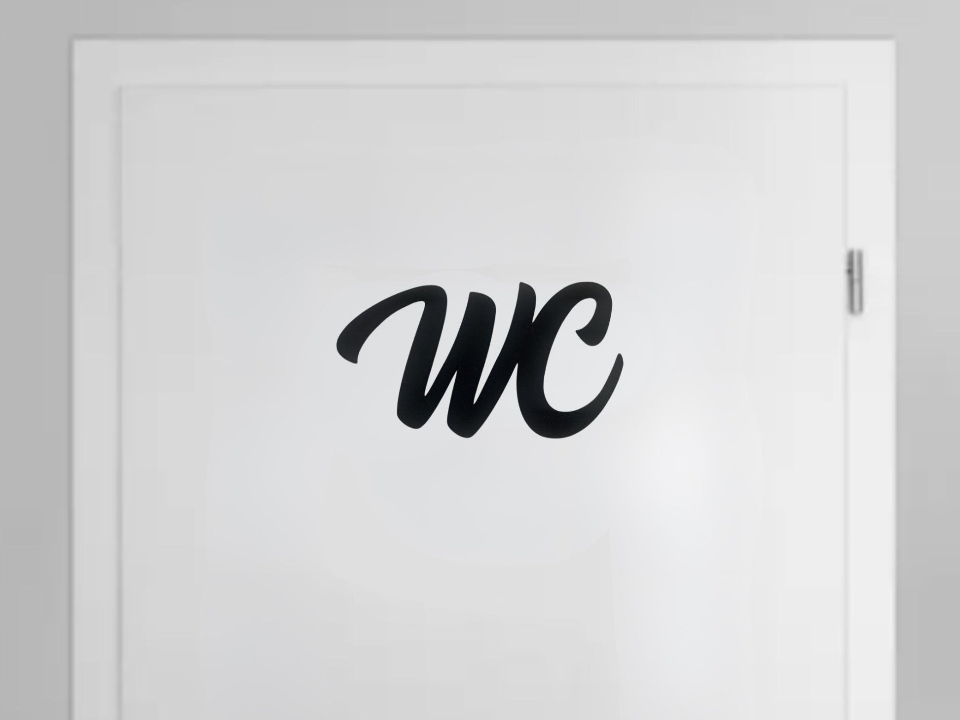 Klebendes WC Türschild als moderne Türdekoration – Produktansicht 9