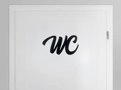 Klebendes WC Türschild als moderne Türdekoration – Produktansicht 9