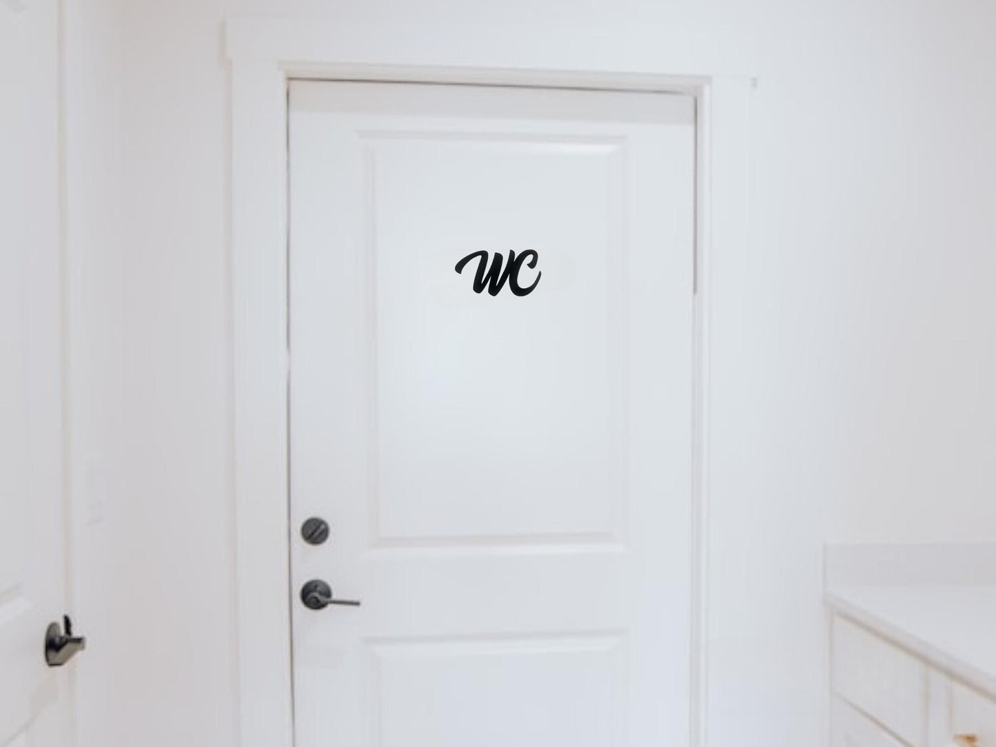 Klebendes WC Türschild als moderne Türdekoration – Produktansicht 7