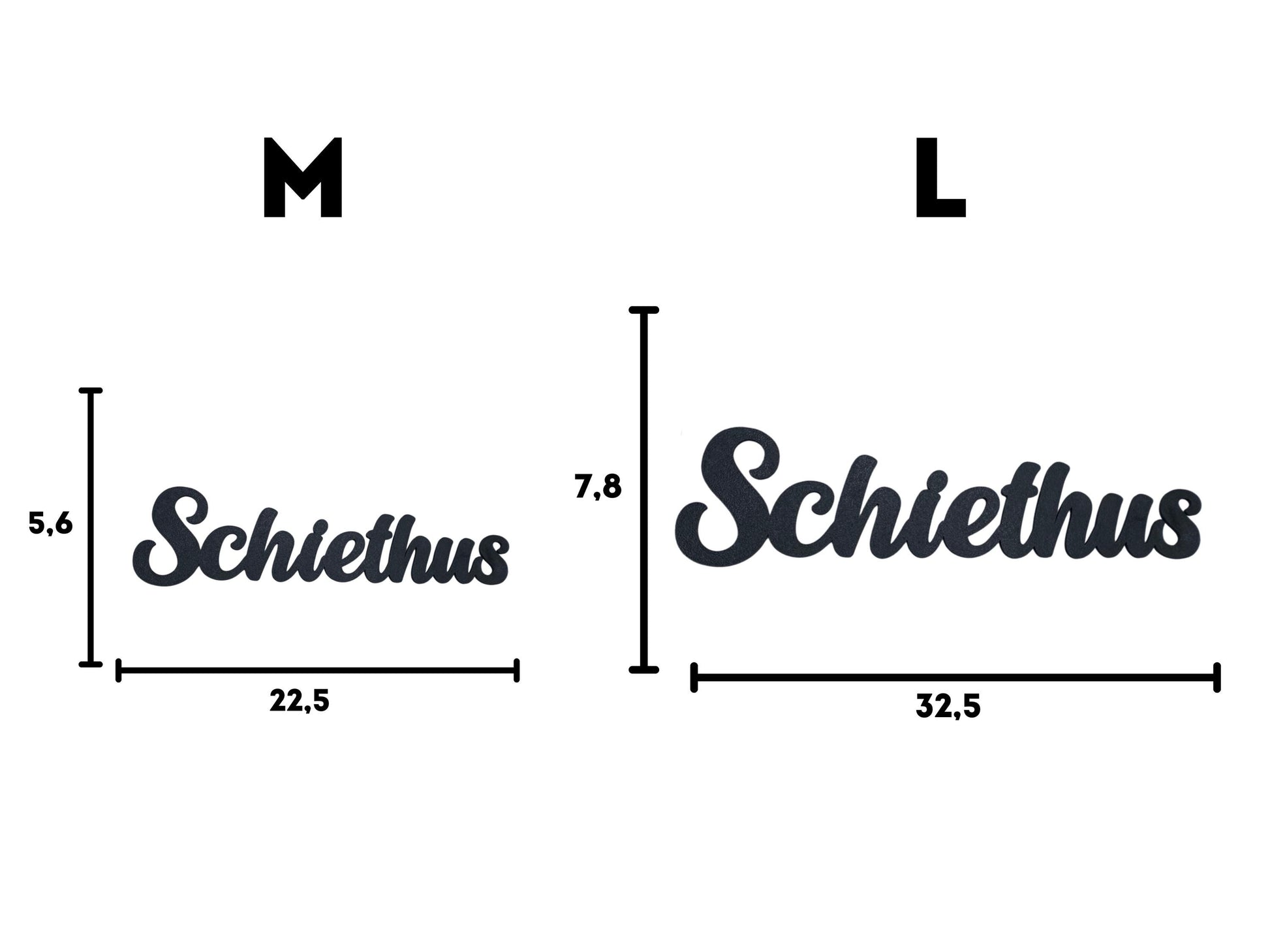 Klebendes Schiethus Türschild als moderne Türdekoration – Produktansicht 4