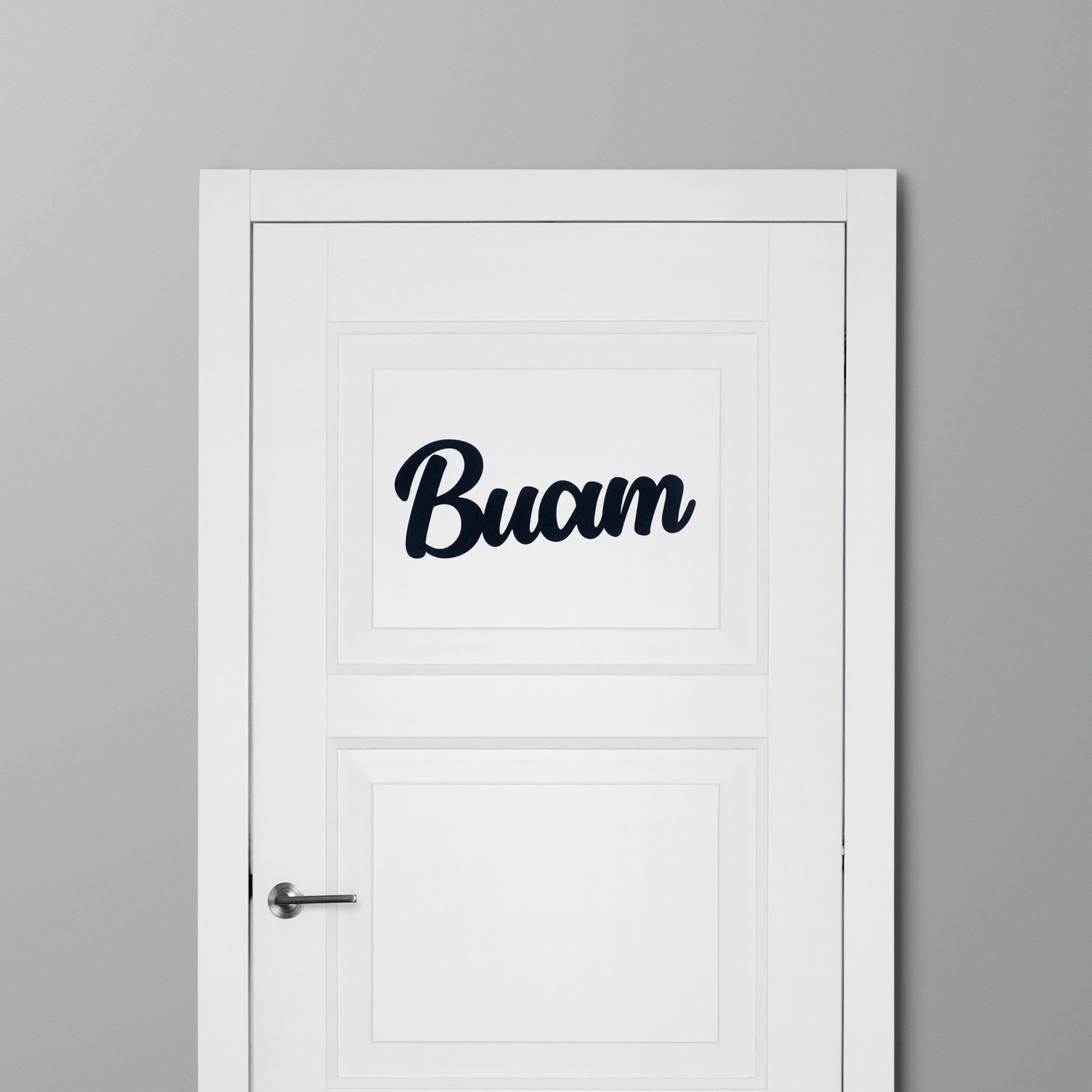 Klebendes Buam Türschild als moderne Türdekoration – Produktansicht 9