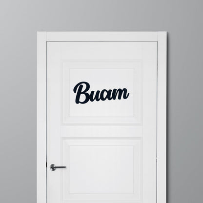Klebendes Buam Türschild als moderne Türdekoration – Produktansicht 9