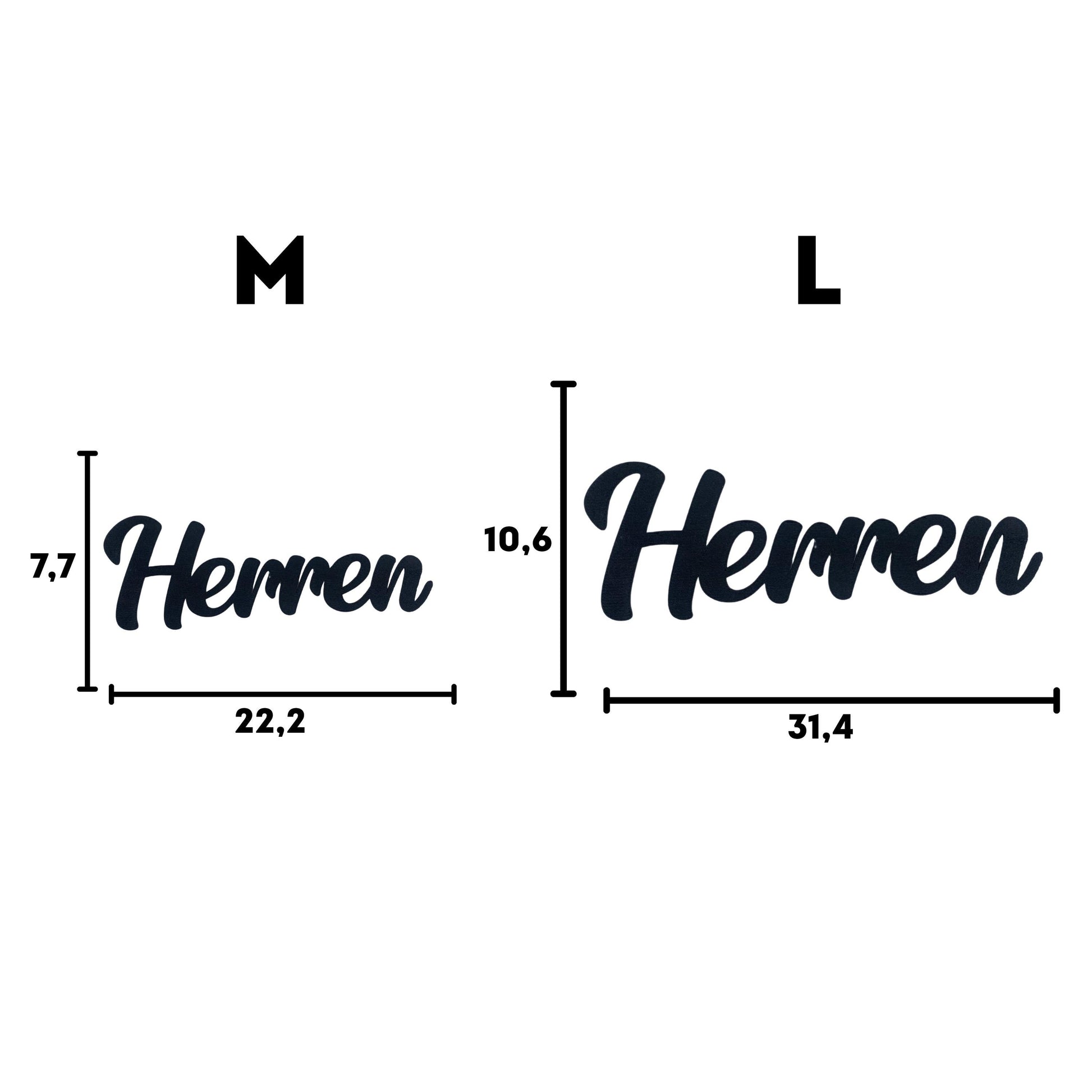 Klebendes Herren Türschild als moderne Türdekoration – Produktansicht 5