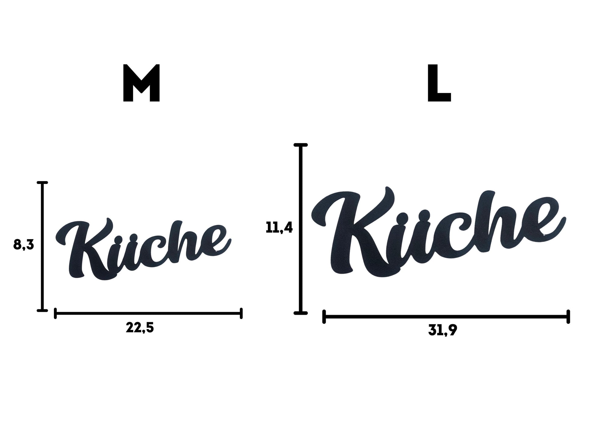 Klebendes Küche Türschild als moderne Türdekoration – Produktansicht 5