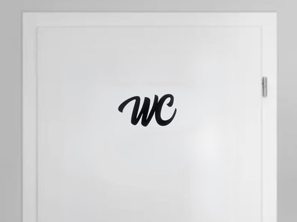 Klebendes WC Türschild als moderne Türdekoration – Produktansicht 8