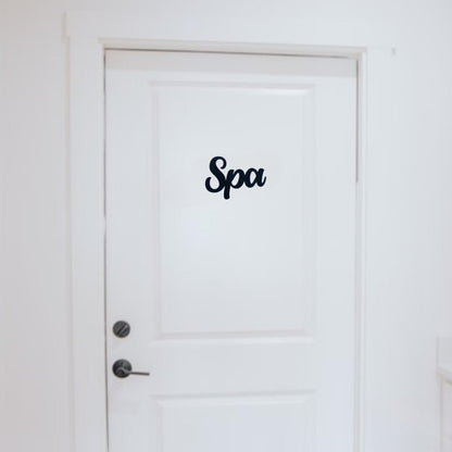 Klebendes Spa Türschild als moderne Türdekoration – Produktansicht 9