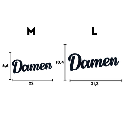 Klebendes Damen Türschild als moderne Türdekoration – Produktansicht 4