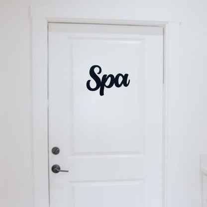 Klebendes Spa Türschild als moderne Türdekoration – Produktansicht 10