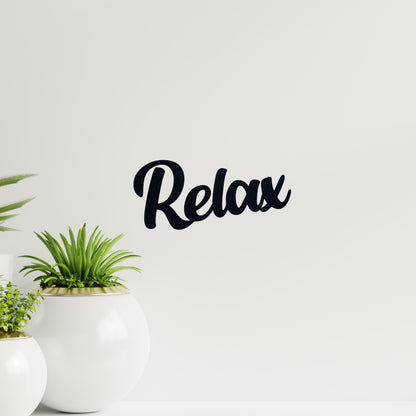 Klebendes Relax Schild als moderne Wanddekoration – Produktansicht 8