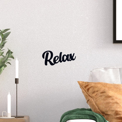 Klebendes Relax Schild als moderne Wanddekoration – Produktansicht 7