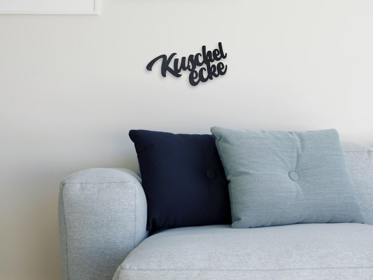 Klebendes Kuschelecke Schild als moderne Wanddekoration – Produktansicht 7