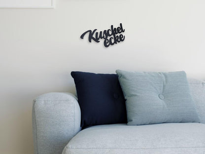 Klebendes Kuschelecke Schild als moderne Wanddekoration – Produktansicht 7
