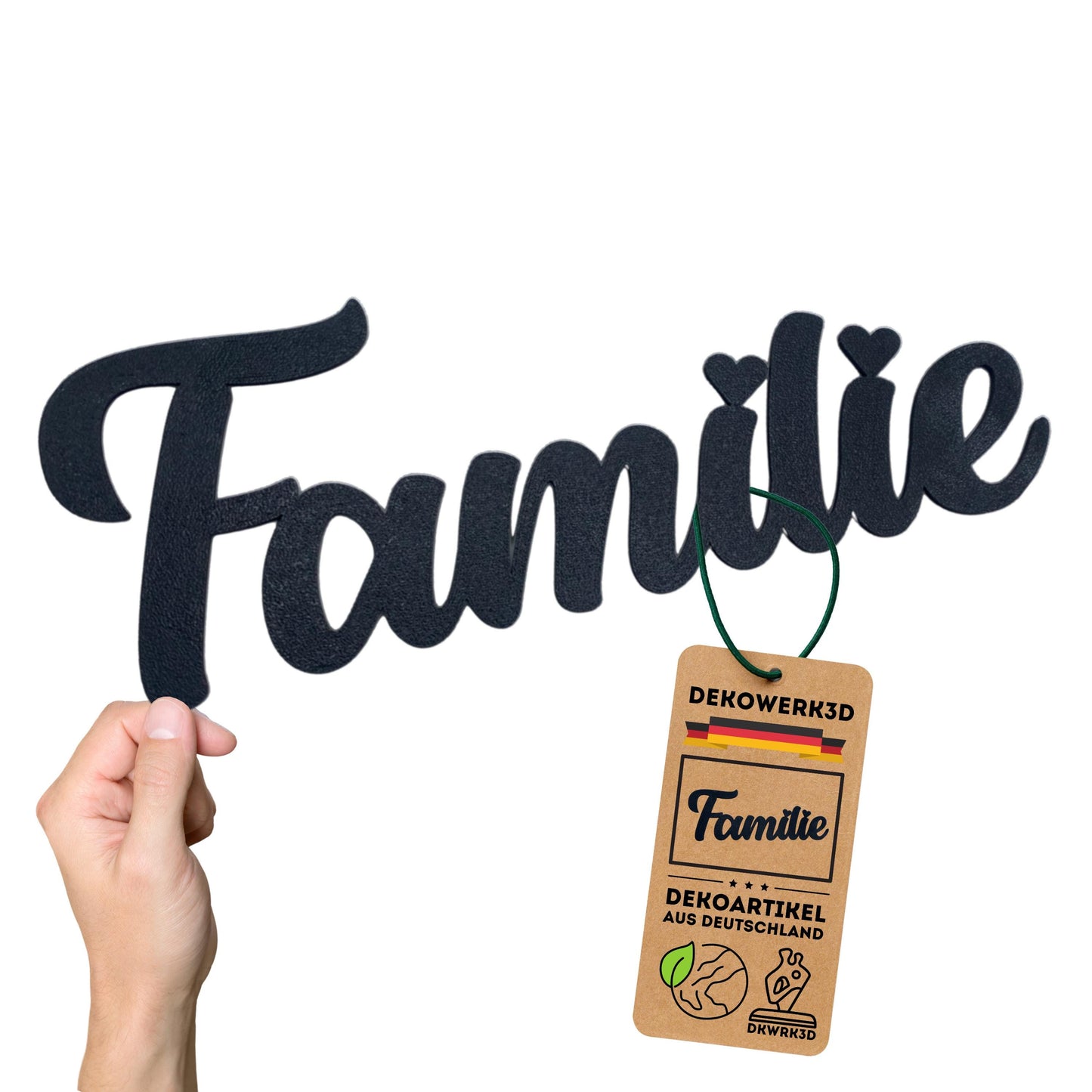 Klebendes Familie Schild als moderne Wanddekoration – Produktansicht 5