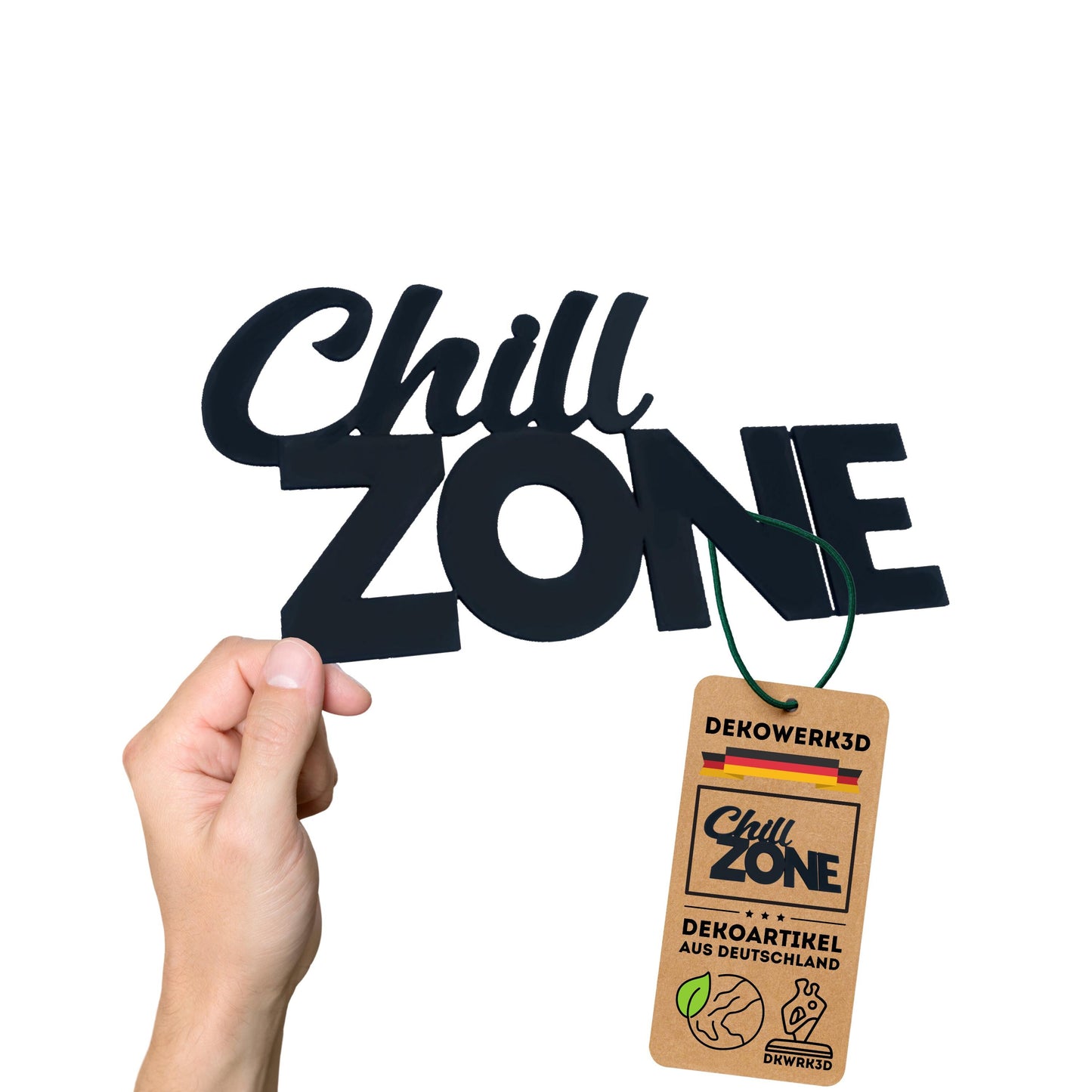 Klebendes Chill Zone Schild als moderne Wanddekoration – Produktansicht 6