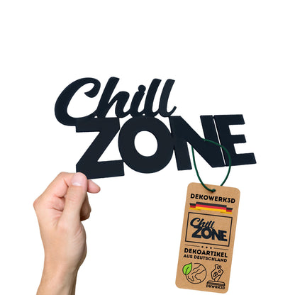 Klebendes Chill Zone Schild als moderne Wanddekoration – Produktansicht 6