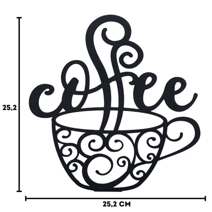Klebendes Coffee Schild als moderne Wanddekoration – Produktansicht 5