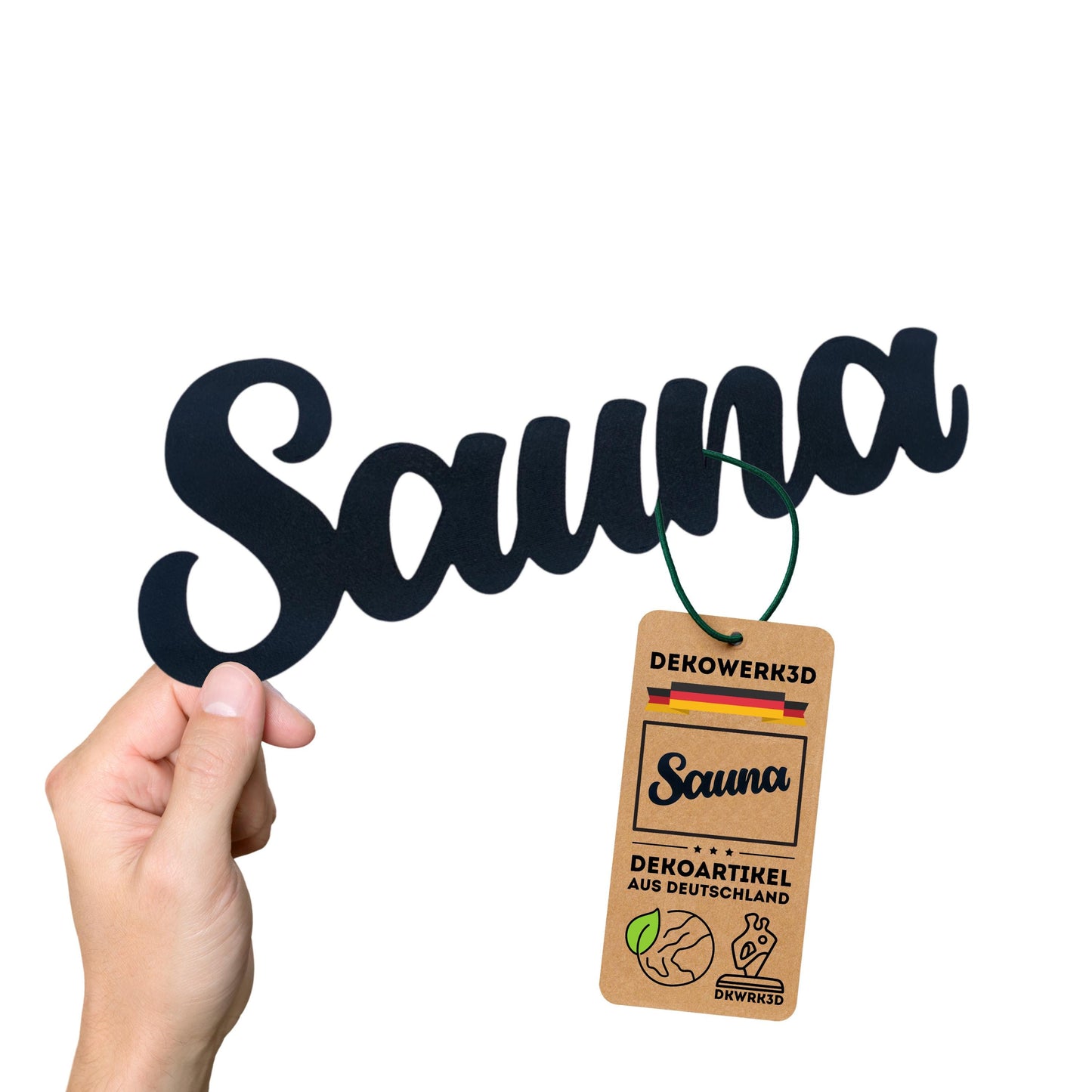Klebendes Sauna Türschild als moderne Türdekoration – Produktansicht 5