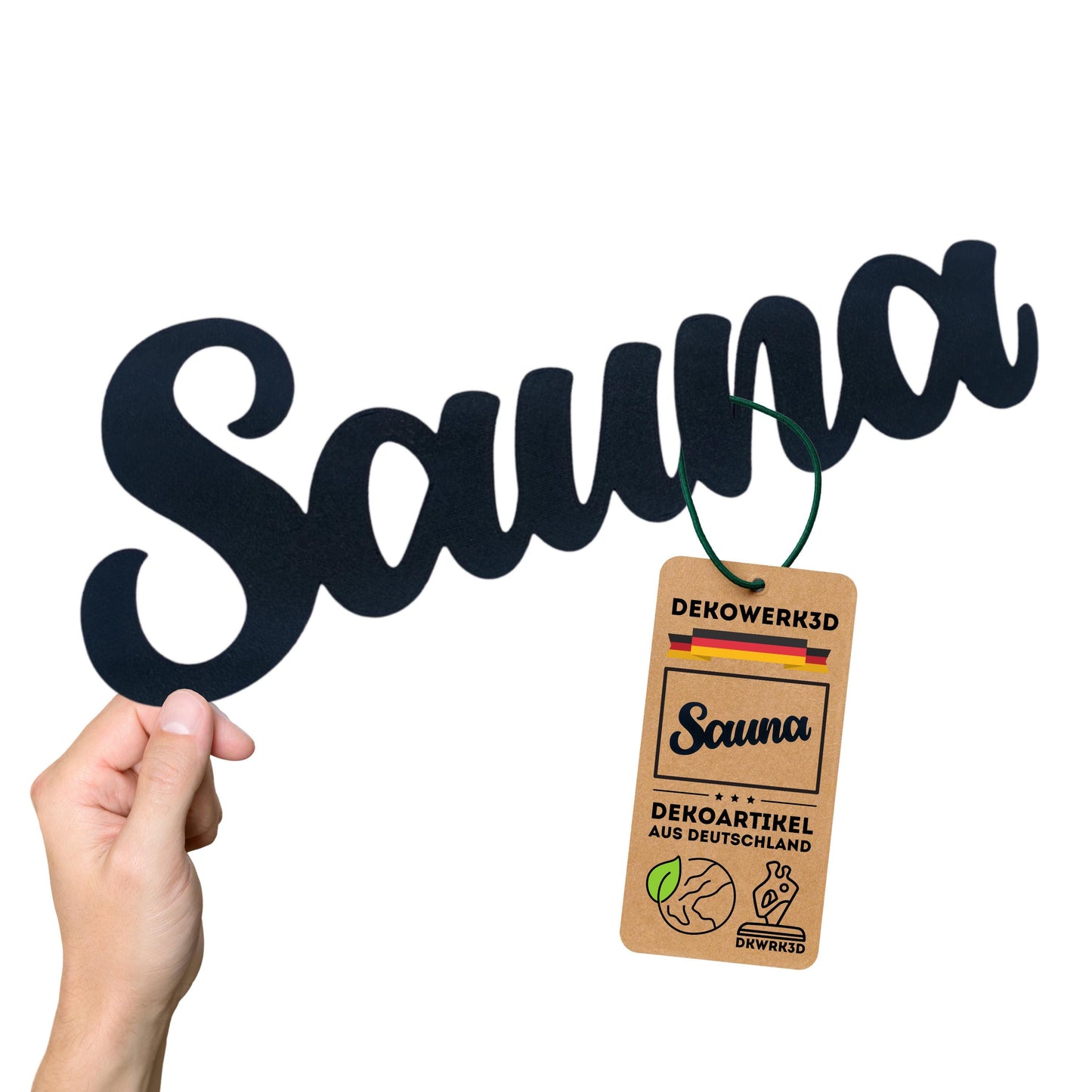 Klebendes Sauna Türschild als moderne Türdekoration – Produktansicht 6