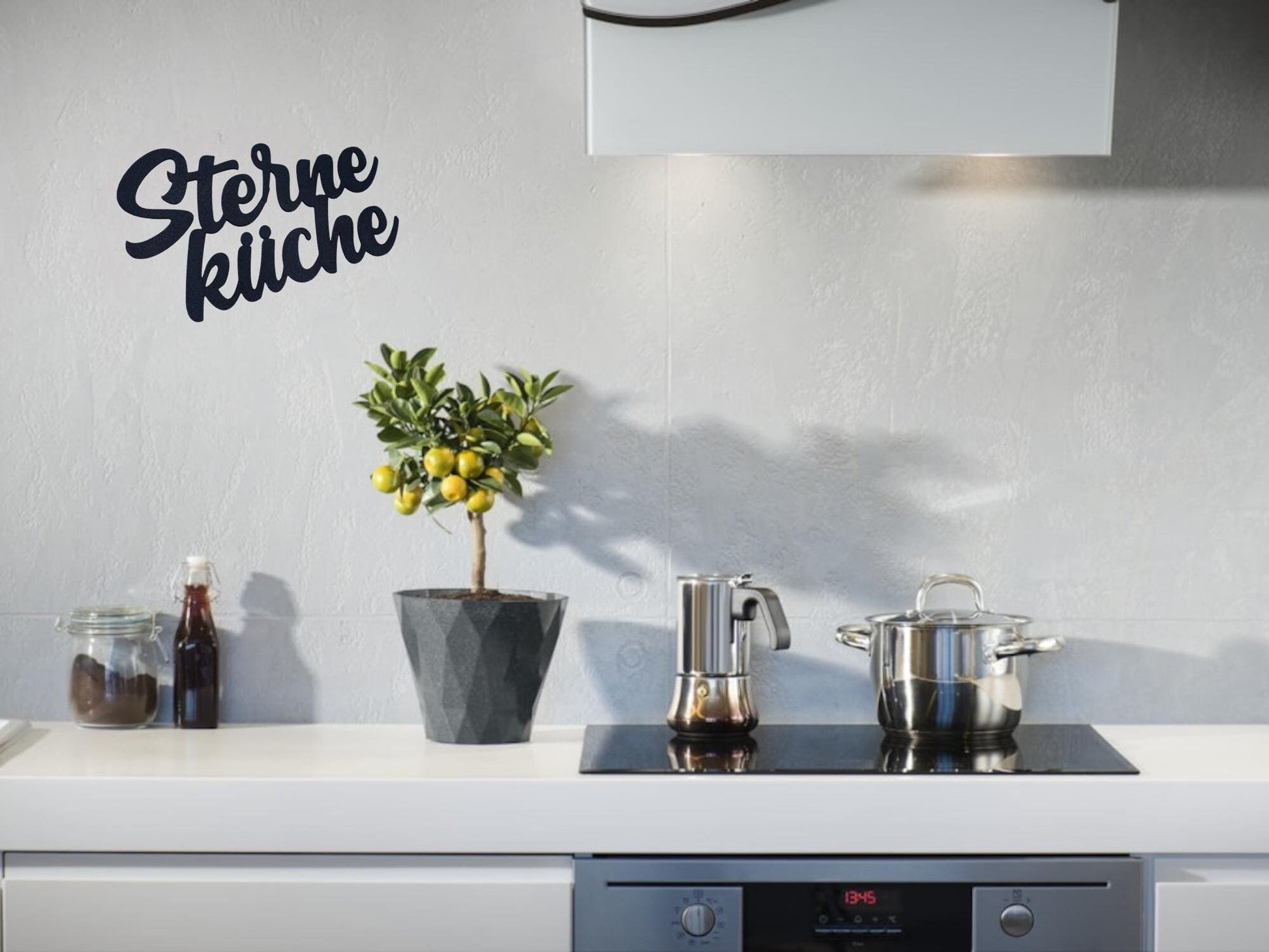 Klebendes Sterneküche Schild als moderne Wanddekoration – Produktansicht 7