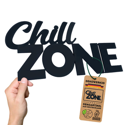 Klebendes Chill Zone Schild als moderne Wanddekoration – Produktansicht 5
