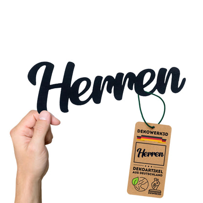 Klebendes Herren Türschild als moderne Türdekoration – Produktansicht 6