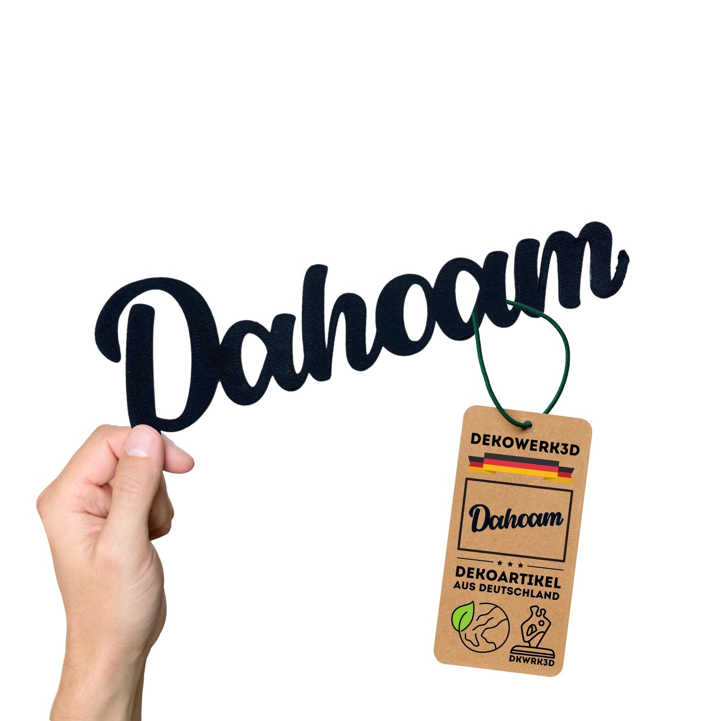 Klebendes Dahoam Schild als moderne Wanddekoration – Produktansicht 6