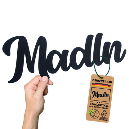 Klebendes Madl Schild als moderne Türdekoration – weitere Produktansicht