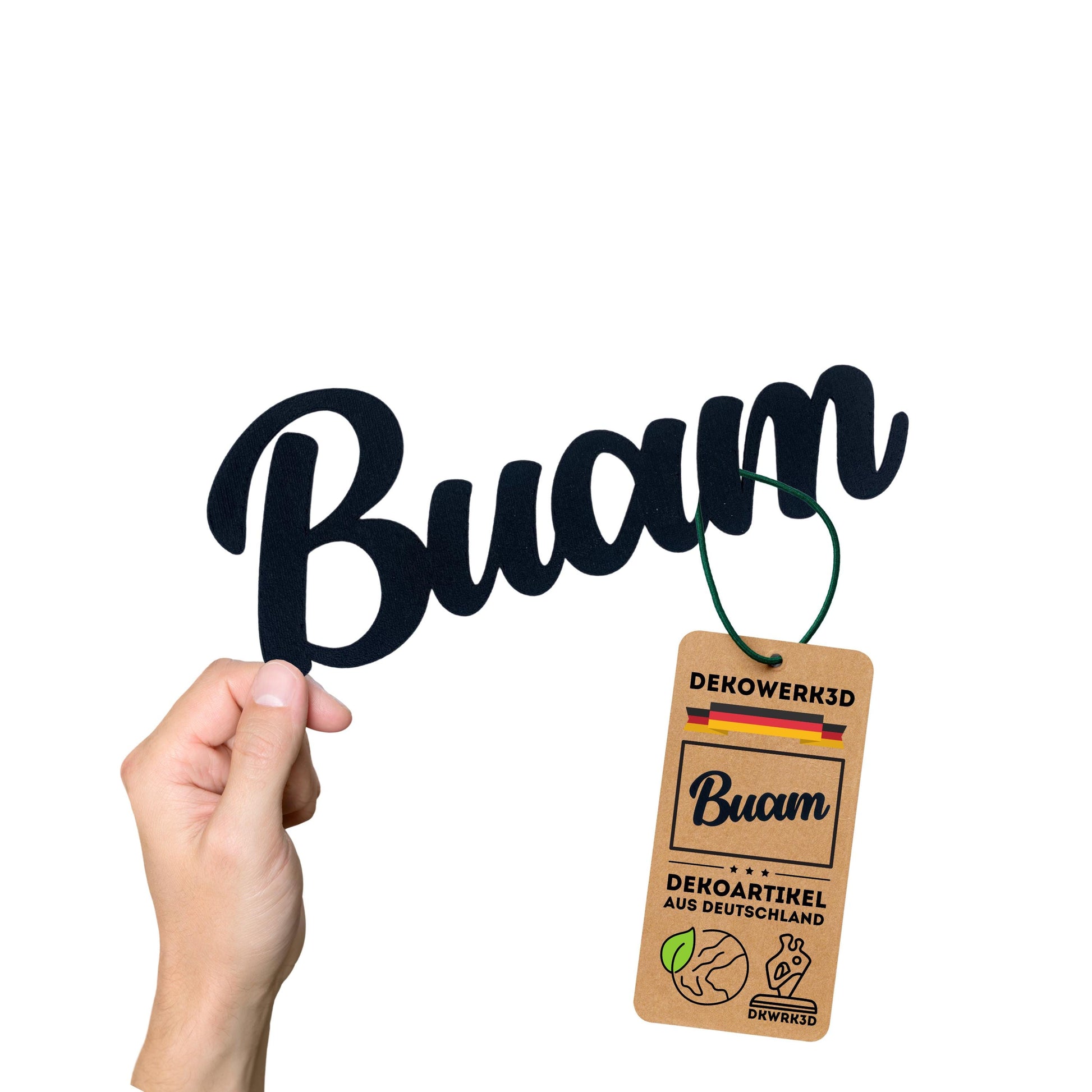 Klebendes Buam Türschild als moderne Türdekoration – Produktansicht 6