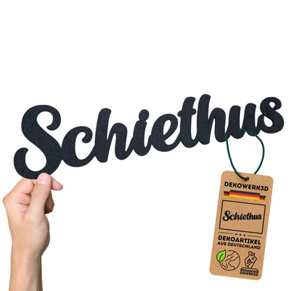 Klebendes Schiethus Türschild als moderne Türdekoration – Produktansicht 5