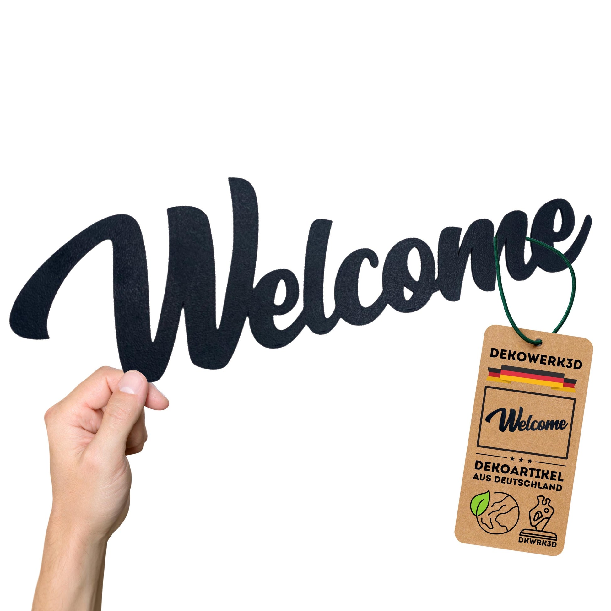 Klebendes Welcome Schild als moderne Wanddekoration – Produktansicht 5