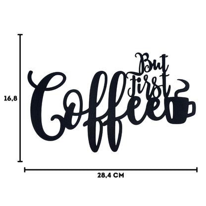 Klebendes But first Coffee Schild als moderne Wanddekoration – Produktansicht 4